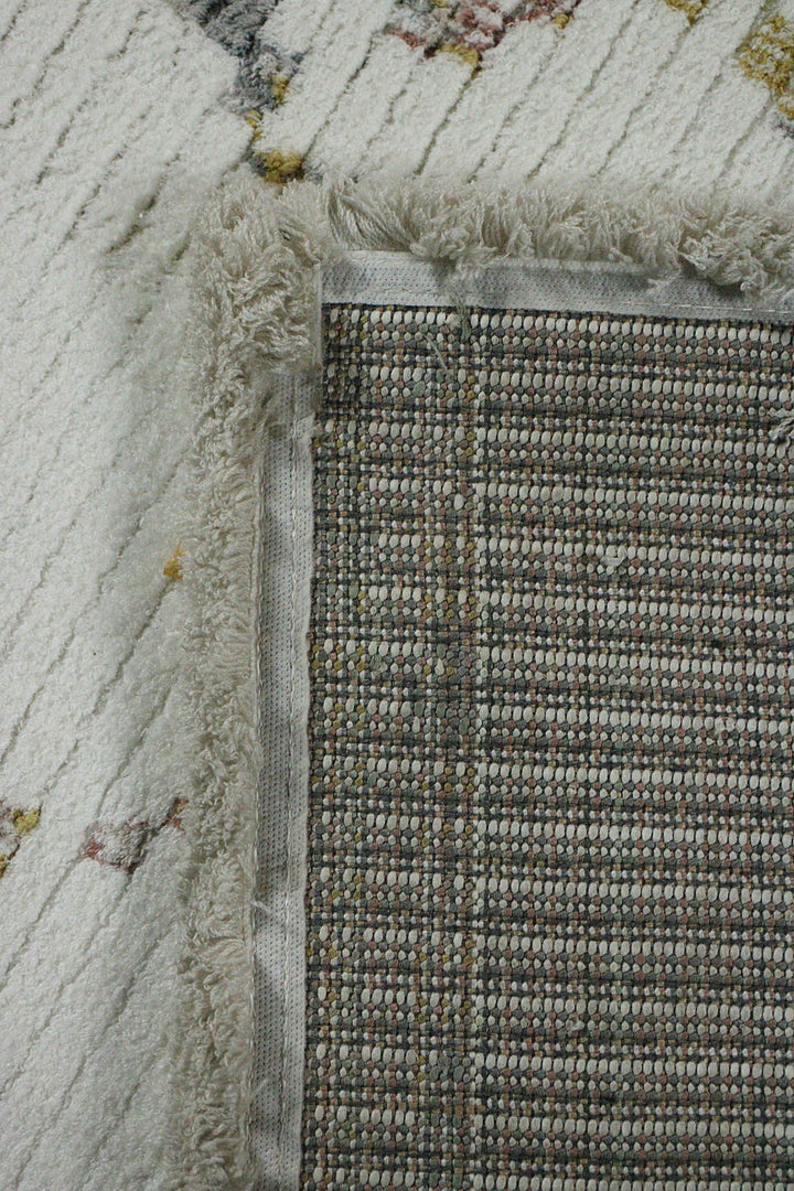 Turkish Modern  Festival WD Rug - Cream- 5.2 x 7.5 FT - Superior Comfort, Modern Style Accent Rugs