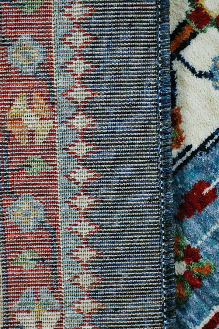 Iranian Rhyton Rugs-Wd Rug - 6.5 x 9.8 FT - Blue - Resilient Construction for Long-Lasting Use