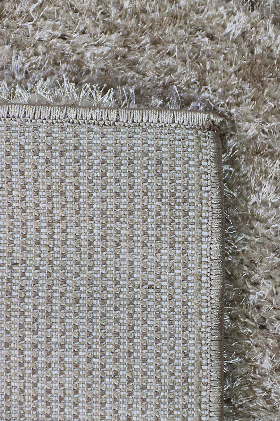Turkish Shaggy California Rug - 3.3 x 4.9 FT - Beige - Fluffy and Durable Floor Rug