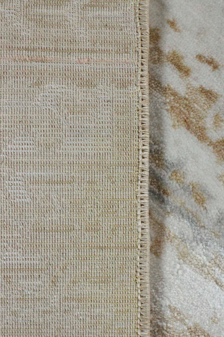 Turkish Modern Festival 1 Rug - 7.5 x 9.5 FT - Cream - Sleek and Minimalist for Chic Interiors