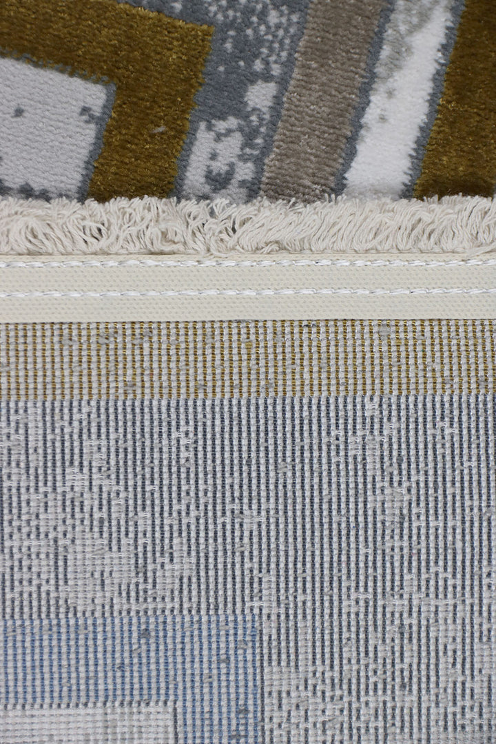 Turkish Modern Festival WD Rug - 2.3 x 4.6 FT - Gray - Luxurious Woven Masterpiece 50% Off!