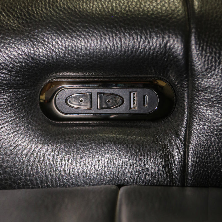 Imported Genuine Leather Recliner Sofa, 6070
