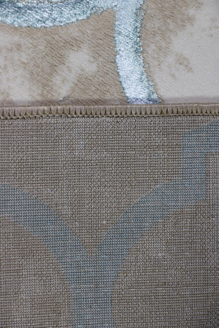 Turkish Modern Festival - 4.9 x 7.2 FT - Beige - Superior Comfort, Modern Style Accent Rugs