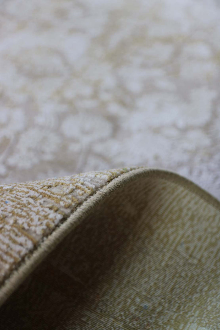 Iranian Premium Quality Authentic Modern Rug - 6.5 x 9.8 FT -  Beige - Resilient Construction for Long-Lasting Use