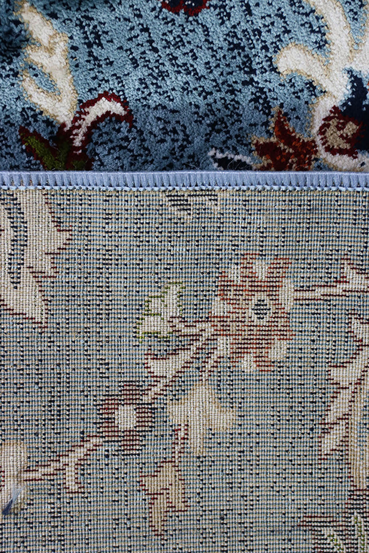 Crystal Rug  (R296A) LBLUE - 3.5 x 6.5 FT - Soft, Durable, and Easy to Clean