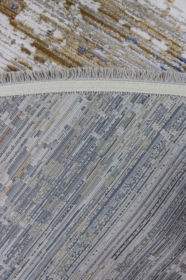 Turkish Modern Festival WD Oval Rug  - 9.1 x 12.4 FT - Cream -  Luxurious Woven Masterpiece 50% Off!