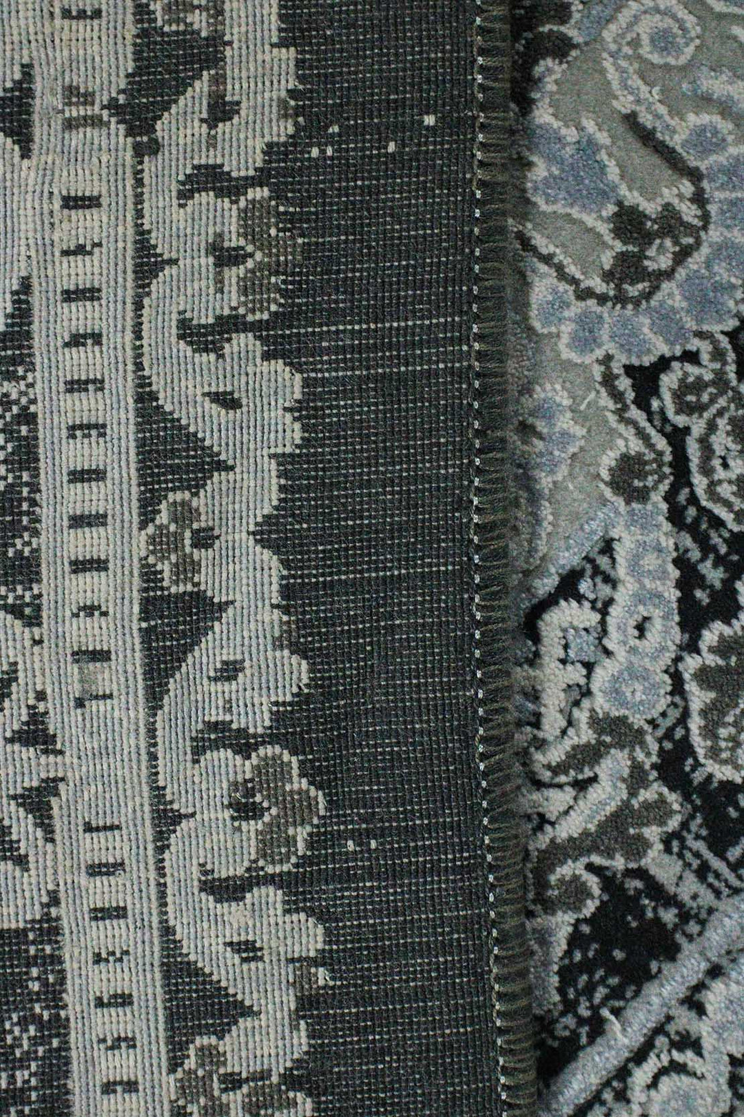 Iranian Authentic Vintage-Wd Rug - 6.5 x 9.8 FT - Black - Resilient Construction for Long-Lasting Use