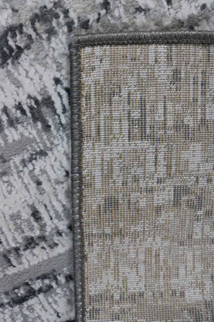 Turkish Modern Festival WD Rug - 2.6 x 3.8 FT - Gray - Sleek and Minimalist for Chic Interiors