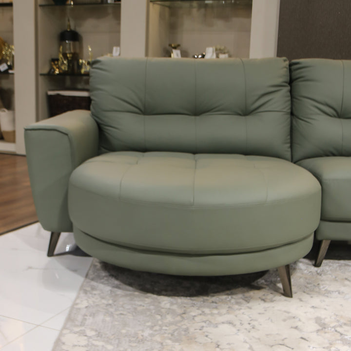 Imported Leather Sofa, Model ZM936