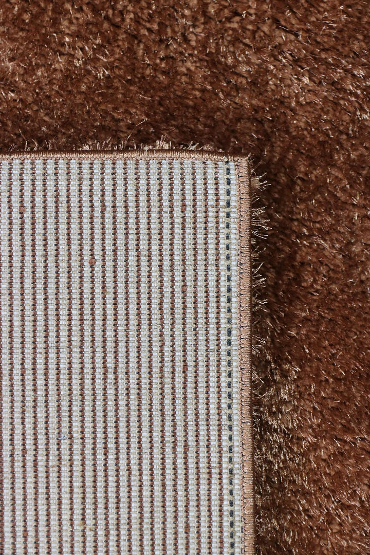 Turkish Shaggy California Rug - 4.1 x 5.6 FT - Brown - Fluffy and Durable Floor Rug
