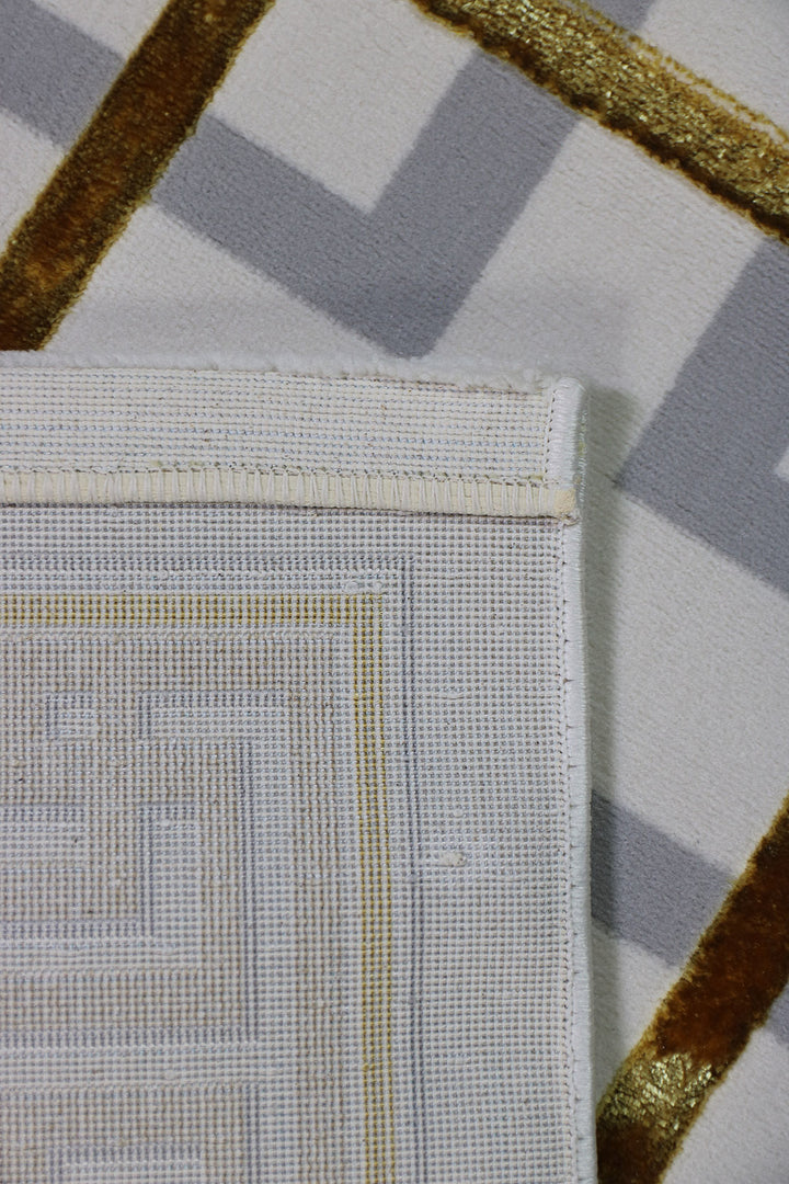 Turkish Modern Festival 1 Rug - 5.2 x 7.5 Ft - Cream - Superior Comfort, Modern Style Accent Rugs