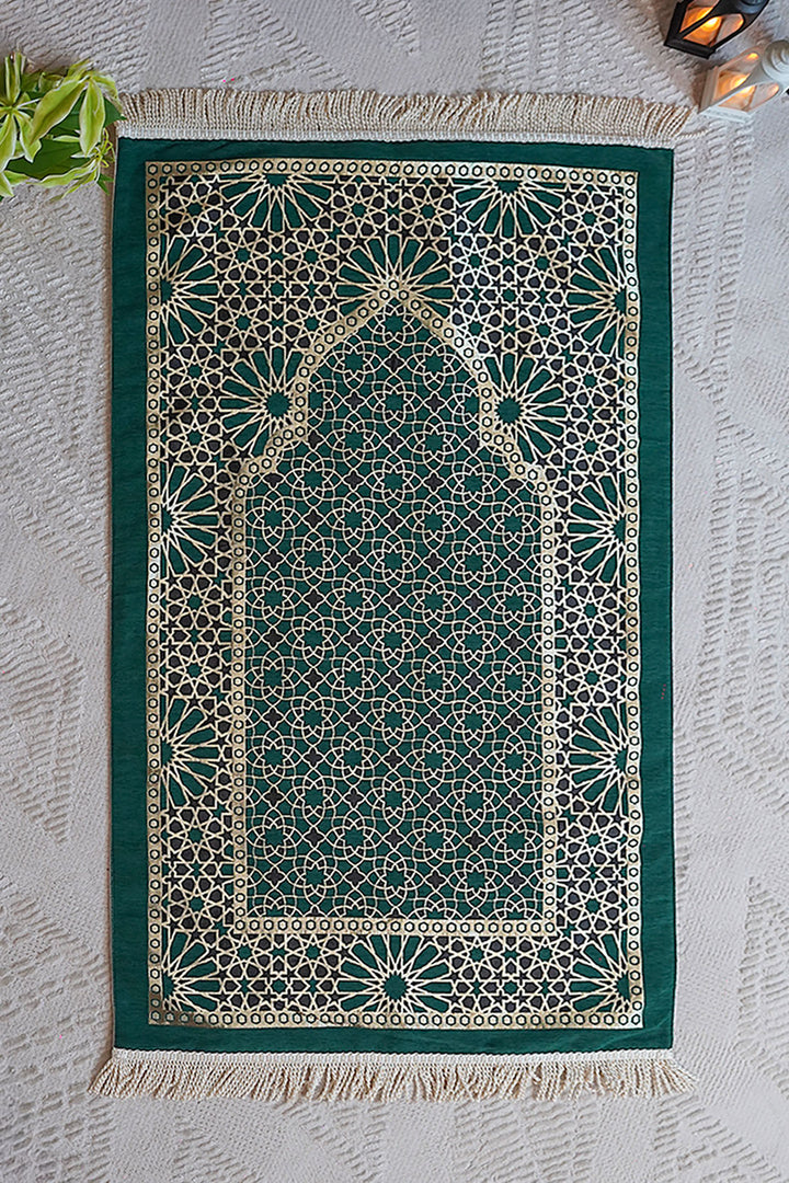 Ultra Janamaz - Foldable Travel Prayer Mat - Green