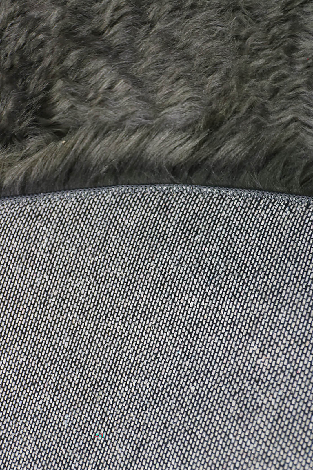 Turkish Cosmos Fur Rug - 3.9 x 3.9 Ft - Gray - Fluffy Furry Floor Decor Rugs