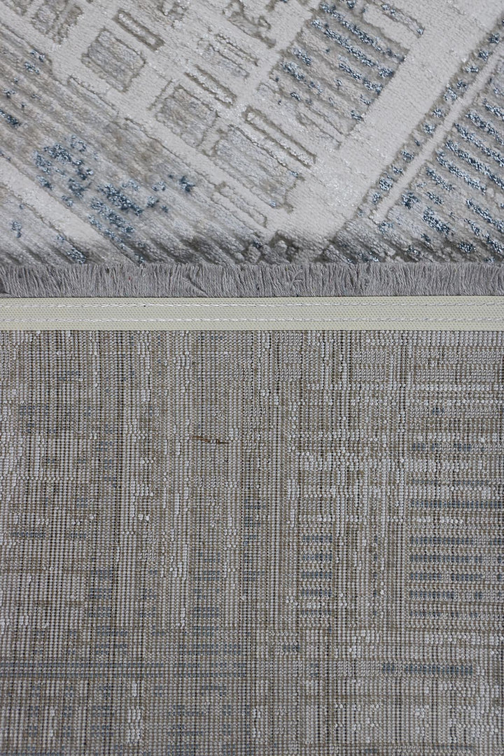 Turkish Modern Festival WD Rug - 5.2 x 6.9 FT - Gray - Luxurious Woven Masterpiece 50% Off!