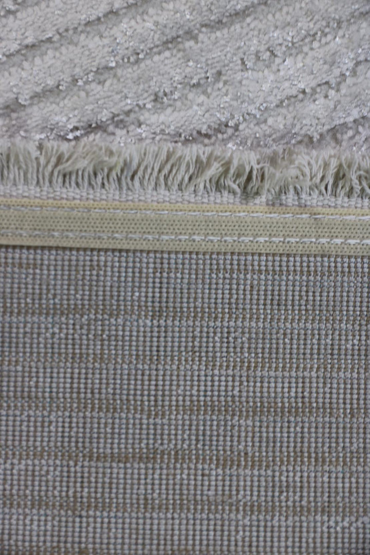 Turkish Modern  Festival Wd Rug  - 5.2 x 5.2 FT - Beige -  Luxurious Woven Masterpiece 50% Off!