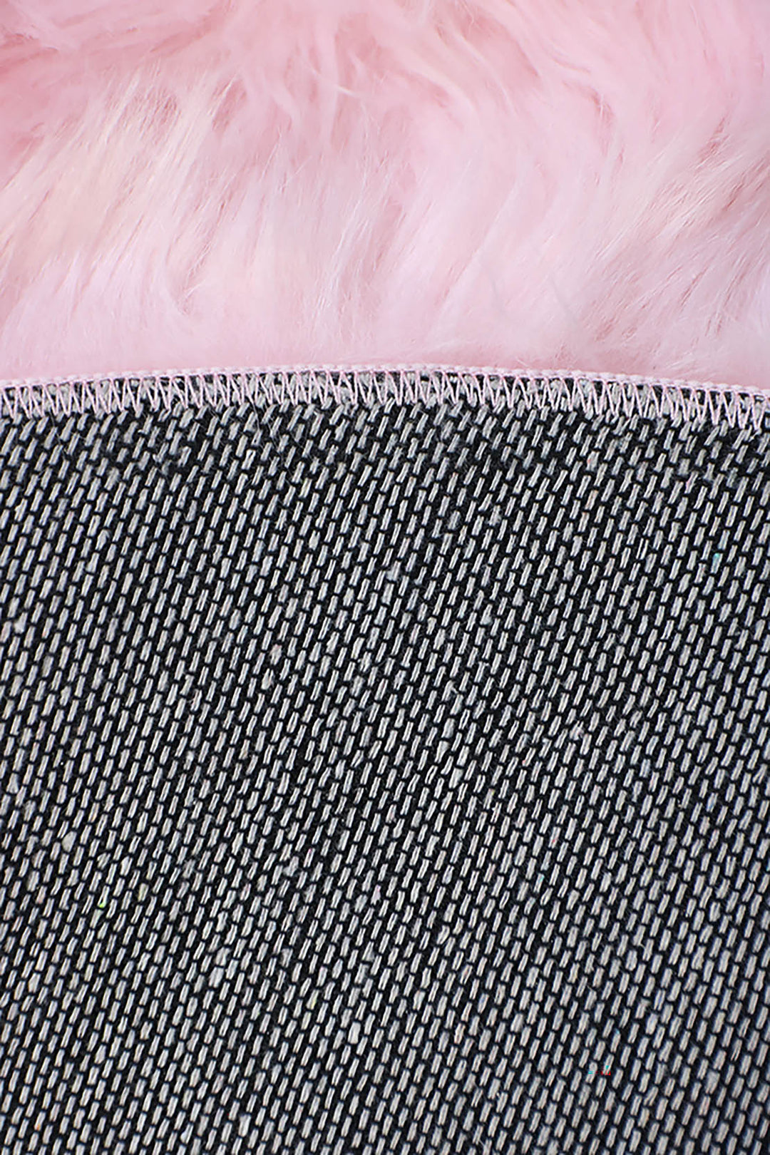 Turkish Cosmos Fur Rug - 3.9 x 3.9 Ft - Pink - Fluffy Furry Floor Decor Rugs