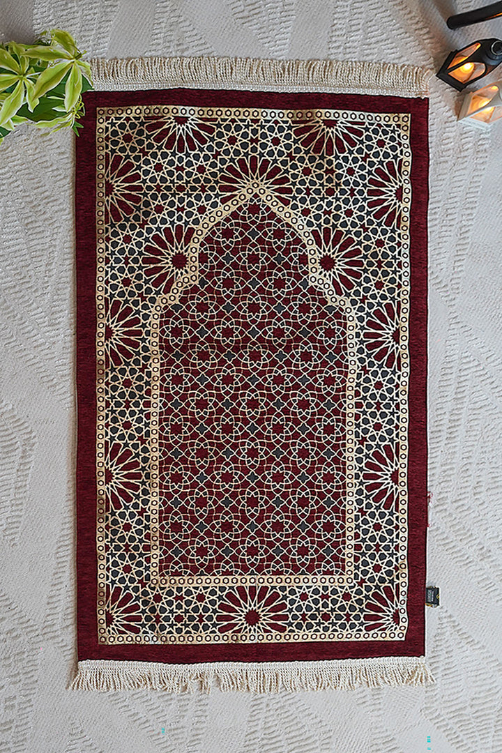 Ultra Janamaz - Foldable Travel Prayer Mat - Red
