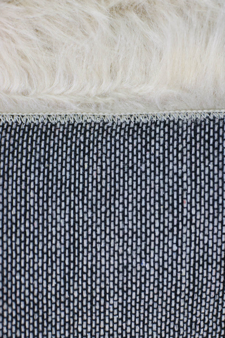 Turkish Cosmos Fur Rug - 2 x 3 Ft - Beige - Fluffy Furry Floor Decor Rugs