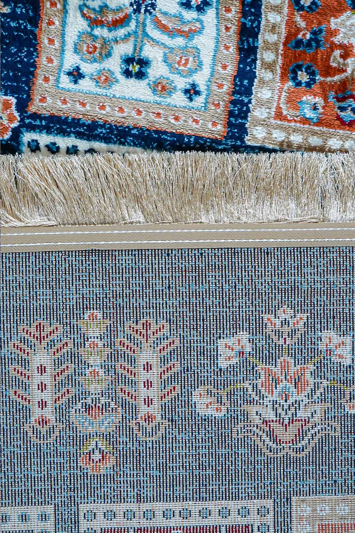 VK-Garnet Rug - Blue - Soft, Durable, and Easy to Clean