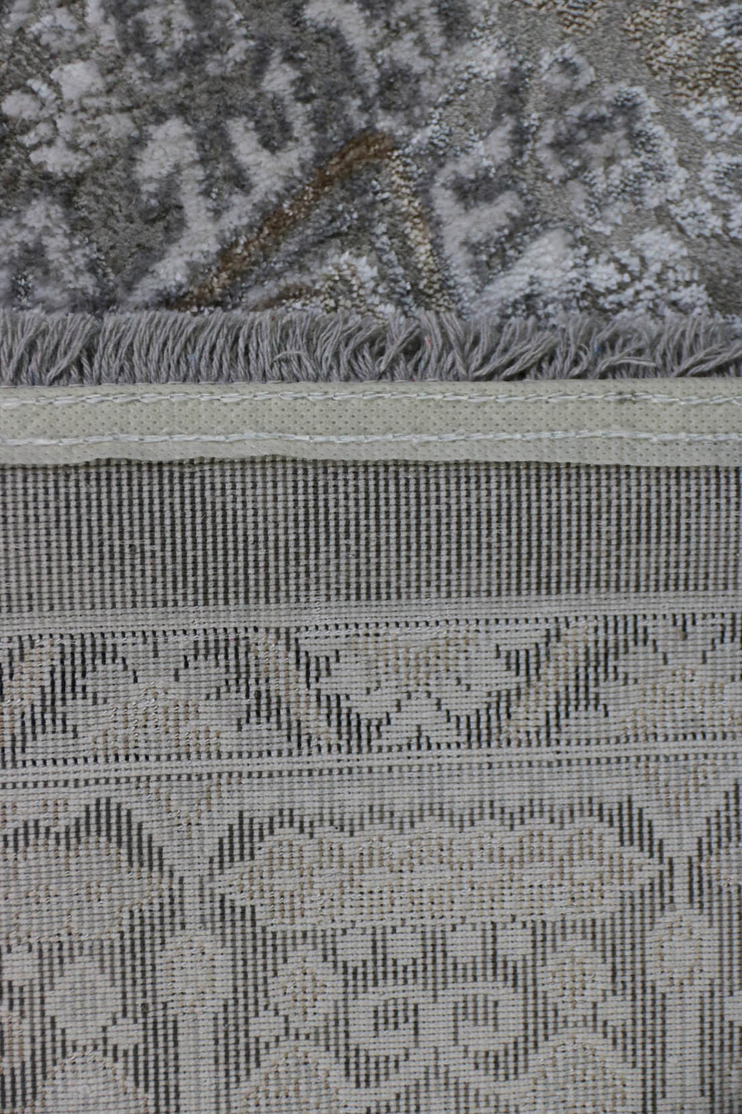 Turkish Modern  Festival Wd Rug  - 6.5 x 12.7 FT - Gray -  Luxurious Woven Masterpiece 50% Off!