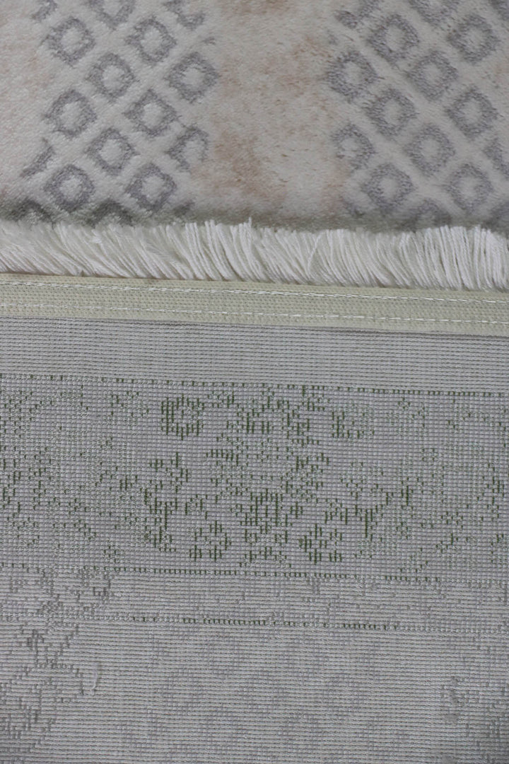 Turkish Modern  Festival Wd Rug  - 2.6 x 9.8 FT - Gray -  Luxurious Woven Masterpiece 50% Off!