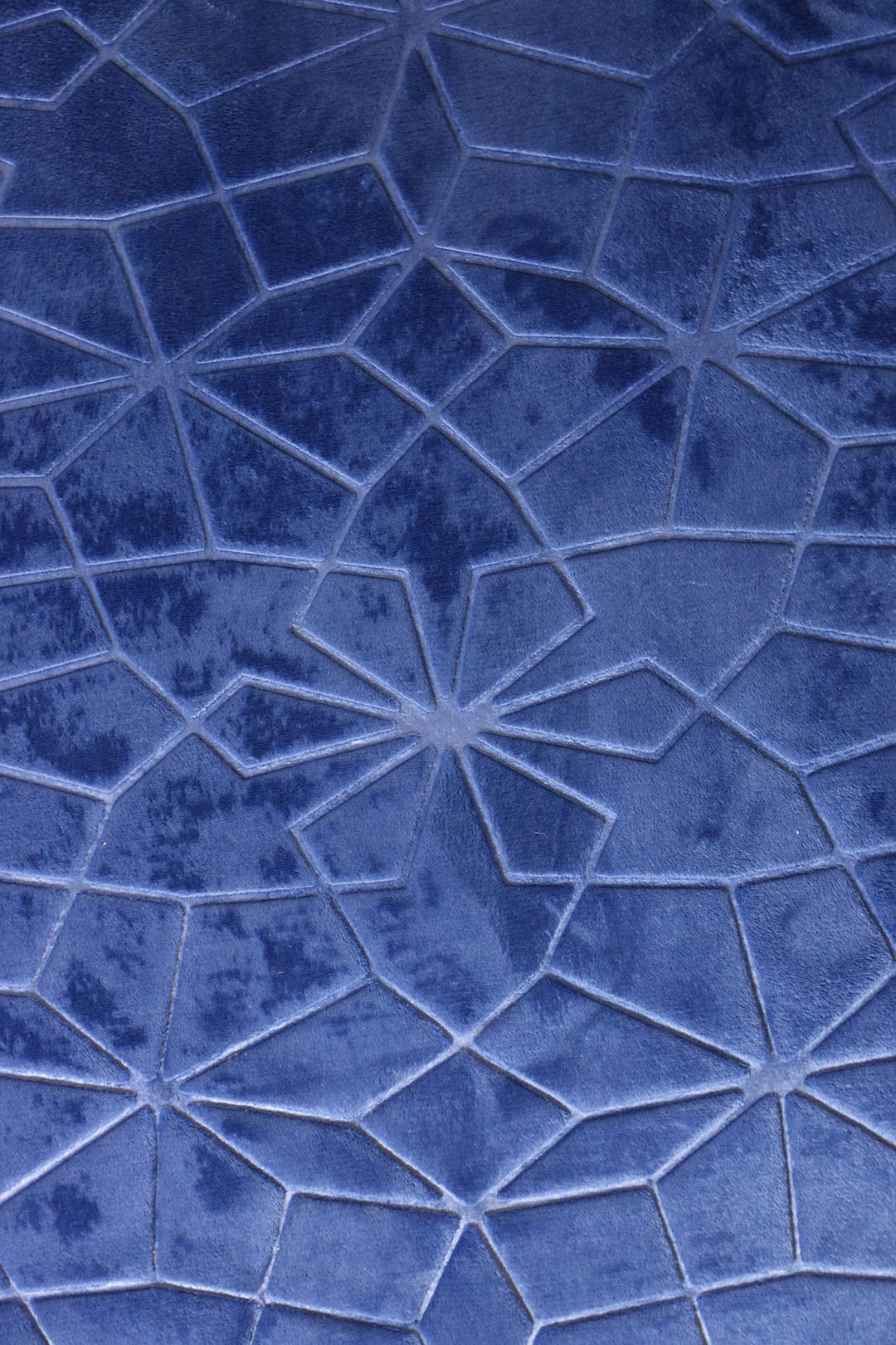 Sajda Janamaz - Premium Velvet Quilted Prayer Mat - Blue
