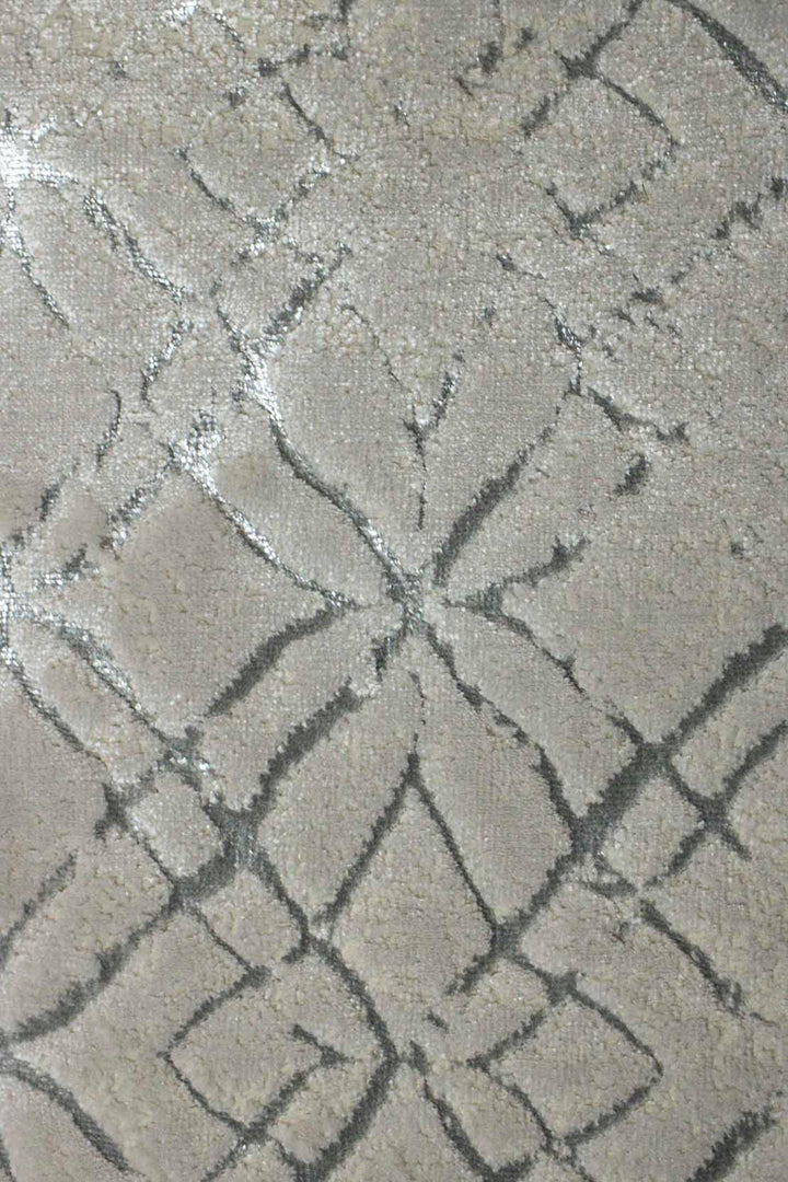 Turkish Modern Festival 1 Rug - 4.9 x 8.0 FT - Gray - Sleek and Minimalist for Chic Interiors