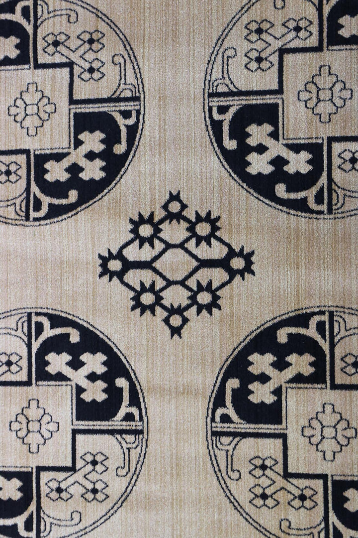 Turkish Modern Festival WD Rug - 7.9 x 7.9 FT - Yellow - Luxurious Woven Masterpiece 50% Off!