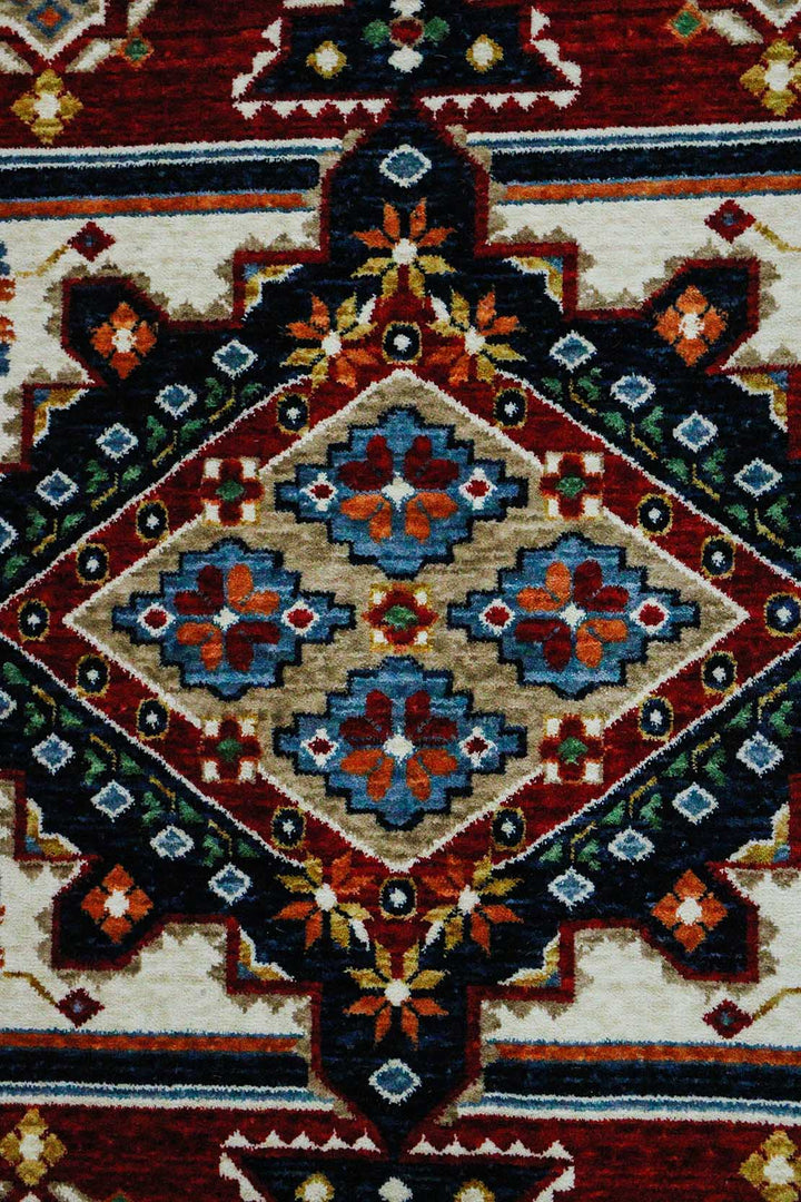 Iranian Rhyton Rugs-Wd Rug - 6.5 x 9.8 FT - Blue - Resilient Construction for Long-Lasting Use