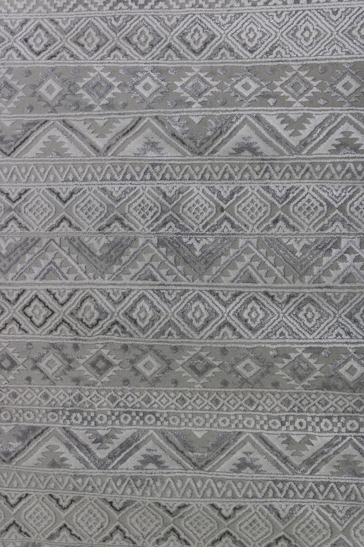Turkish Modern Festival WD Rug - 6.6 x 6.6 FT - Gray - Luxurious Woven Masterpiece 50% Off!