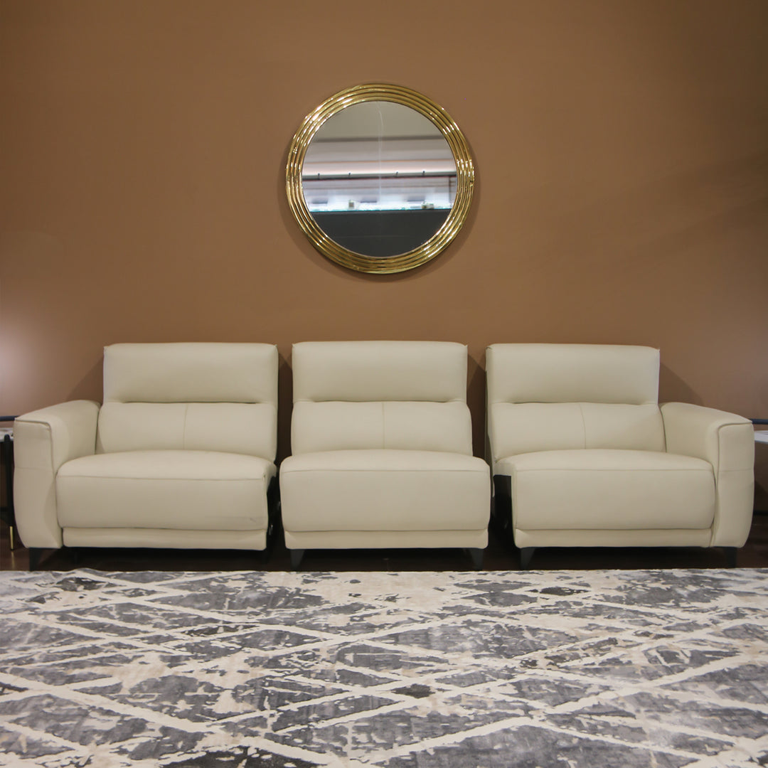 Imported Leather Recliner Sofa , Model 6073