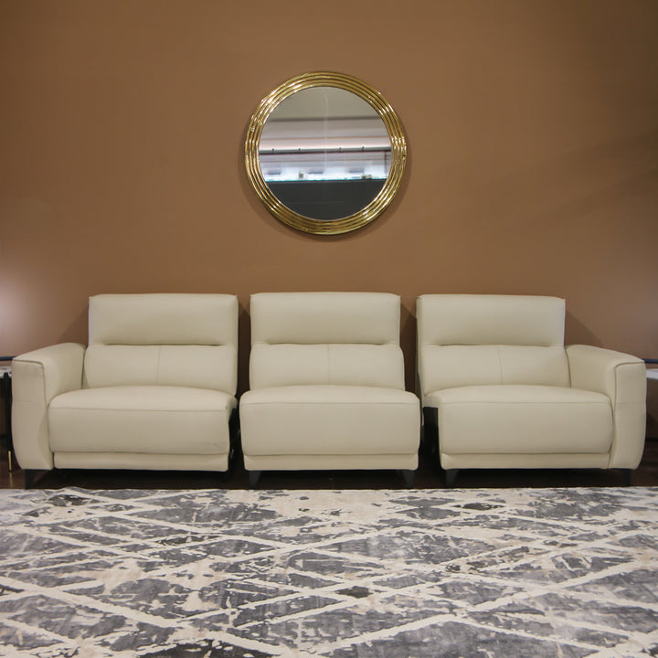 Imported Leather Recliner Sofa , Model 6073