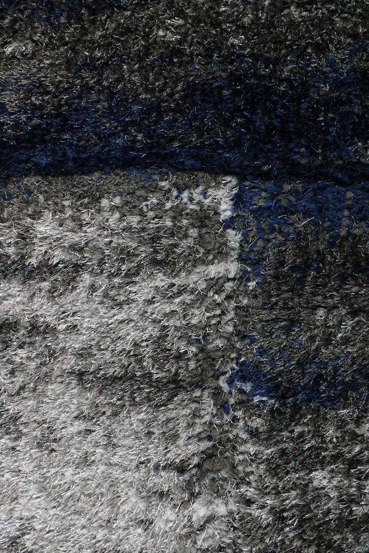 Turkish Shaggy Carlifornia Rug - 3.9 x 5.5 FT - Gray -Fluffy and Durable Floor Rug