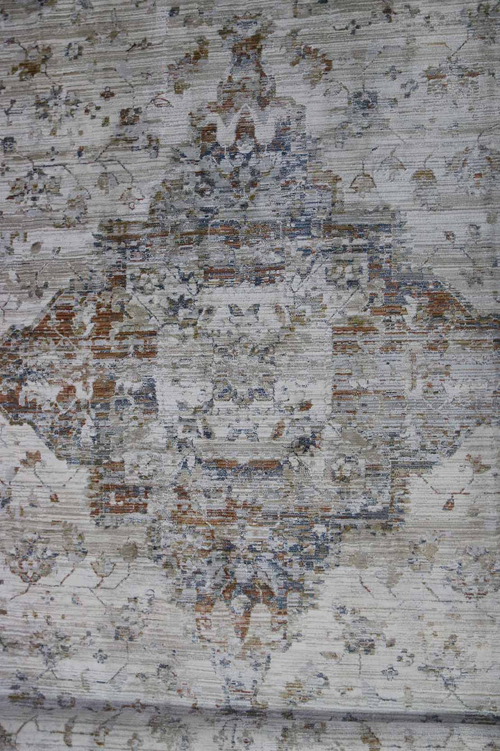 Turkish Modern Festival WD Oval Rug  - 9.1 x 15.7 FT - Gray -  Luxurious Woven Masterpiece 50% Off!