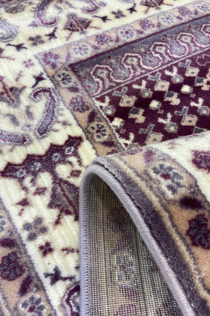 Turkish Style Acrylic Sajjadeh Prayers Mat-Purple-Soft, Durable, and Easy to Clean