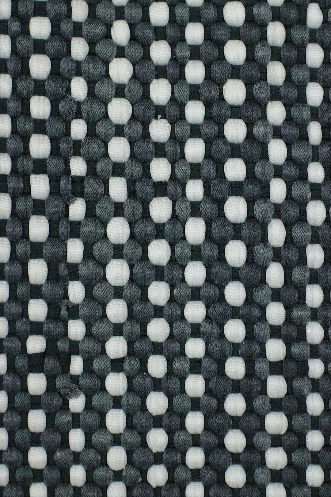 Hand Woven Modern Khaddi Rug - 3.9 x 5.9 FT - Gray and White