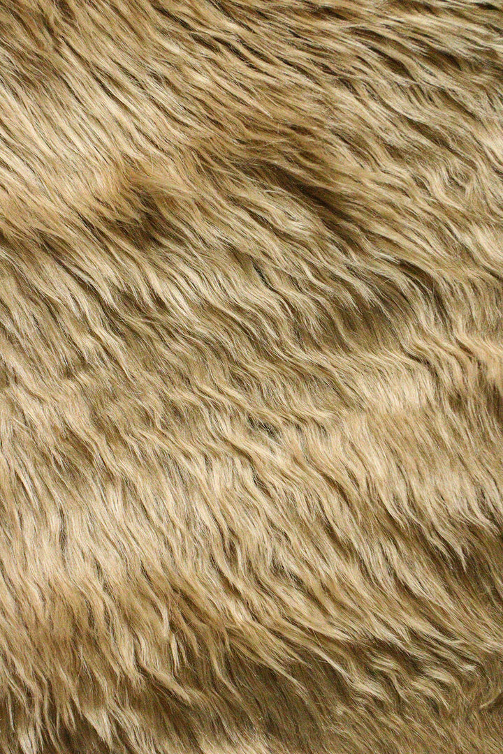 Wild Life (Sheep Fur) - 3.9 x 5.5 FT - Brown - Luxuriously Soft Fluffy Rug