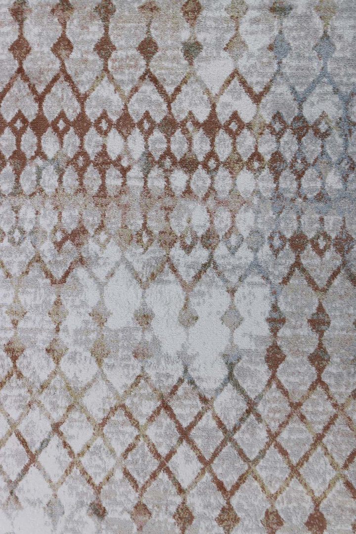 Turkish Modern  Festival Wd Rug  - 6.5 x 9.5 FT - Beige -  Luxurious Woven Masterpiece 50% Off!