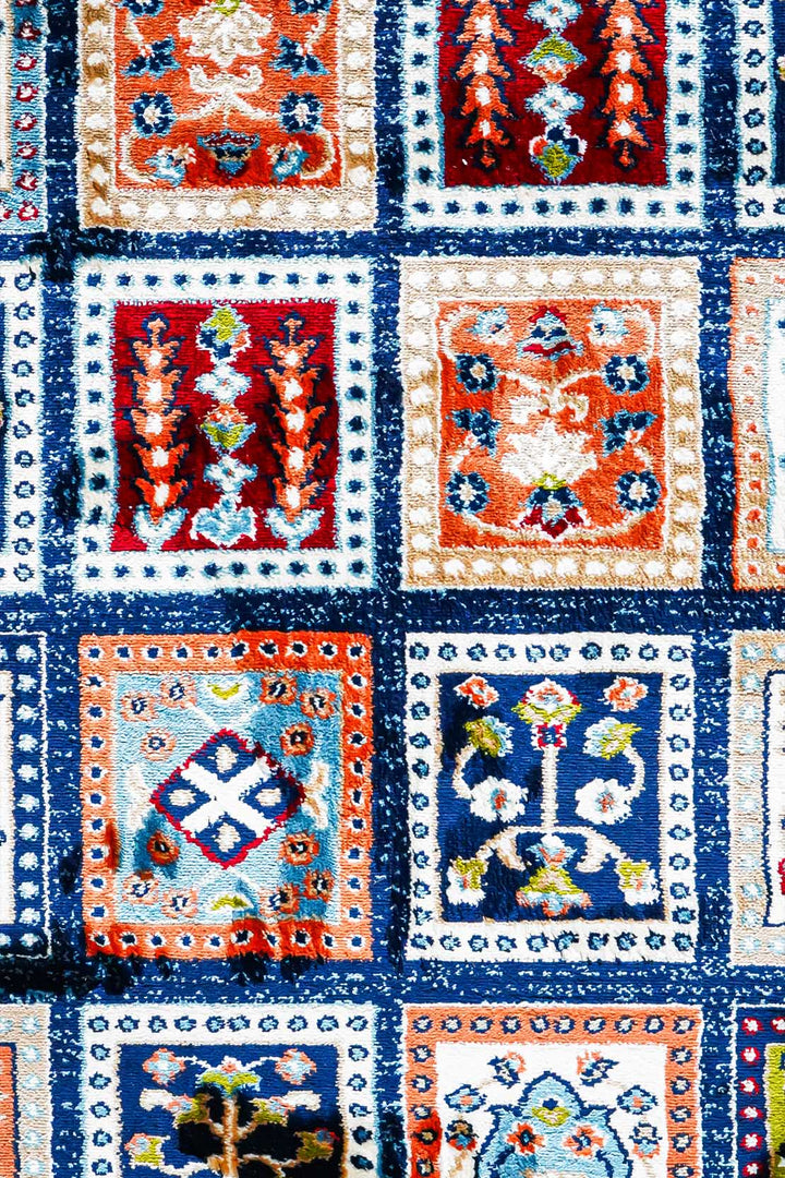 VK-Garnet Rug - Blue - Soft, Durable, and Easy to Clean