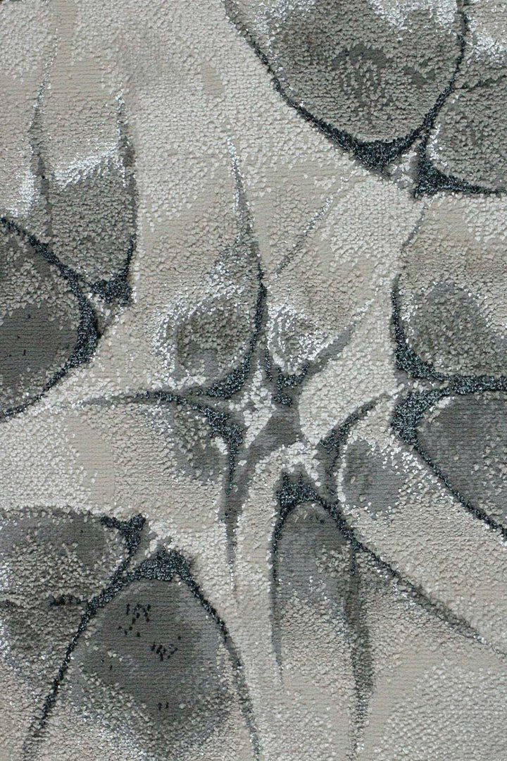 Turkish Modern Festival 1 Rug - 5.2 x 7.5 FT - White - Sleek and Minimalist for Chic Interiors