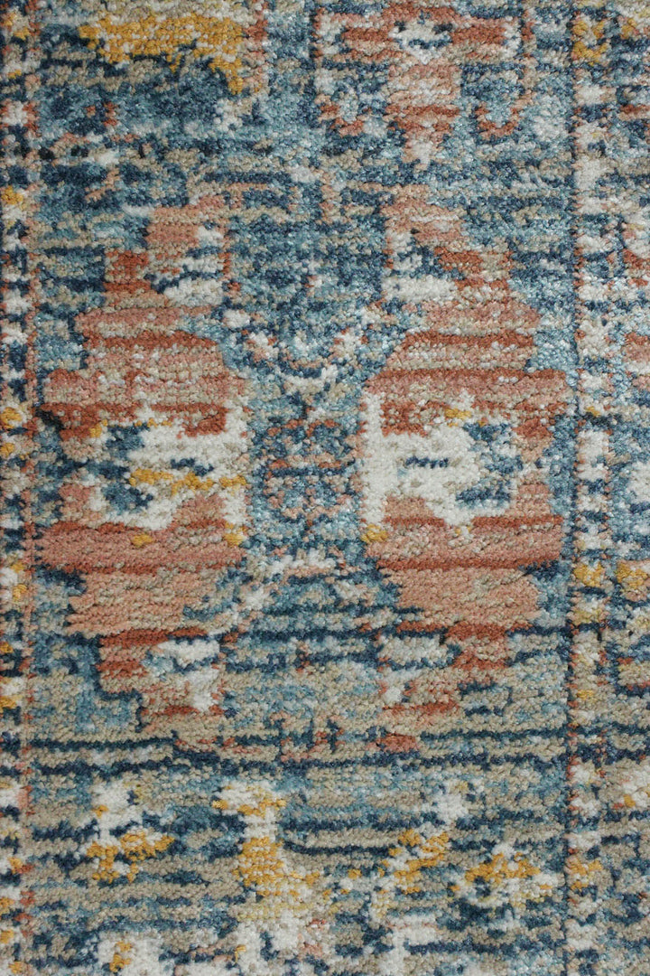 Turkish Modern Festival Plus - 3.9 x 5.7 FT - Blue - Sleek and Minimalist for Chic Interiors