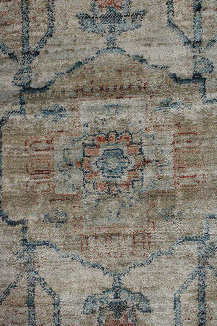 Turkish Modern Festival-1 Rug - 7.8 x 7.8 FT - Gray - Sleek and Minimalist for Chic Interiors
