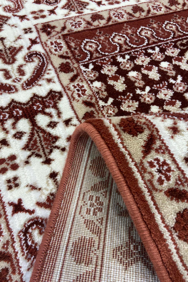 Turkish Style Acrylic Sajjadeh Prayers Mat-Red-Soft, Durable, and Easy to Clean