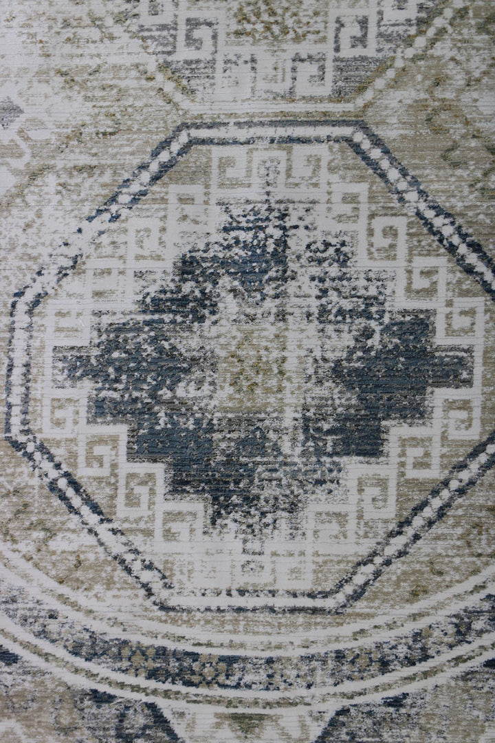 Turkish Modern Festival WD Oval Rug  - 9.1 x 12.4 FT - Cream -  Luxurious Woven Masterpiece 50% Off!