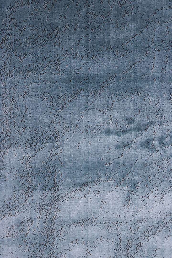 Infinity Rug  (U556A)  LBLUE/SHRBLACK - 3 x 4.5 FT - Soft, Durable, and Easy to Clean