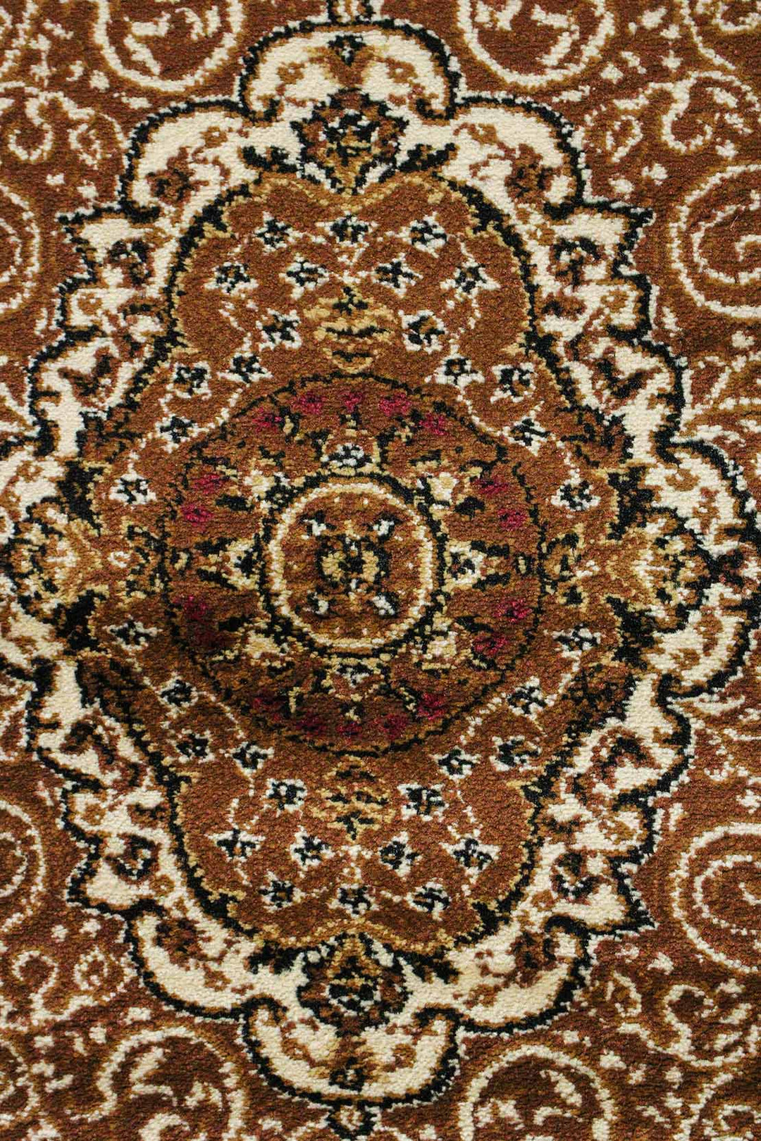 Classical and Traditional Design -  3.9 x 5.5 FT - Brown - Tabraiz Rug - Superior Elegant Rug for Living Room
