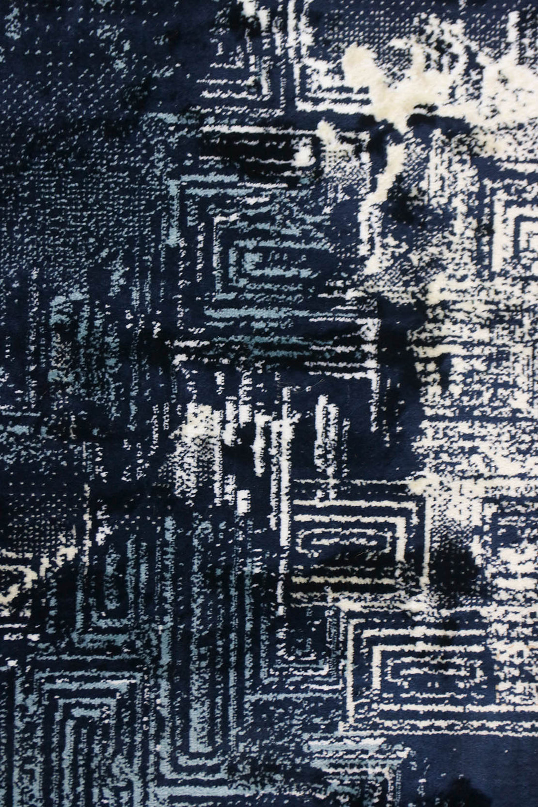 Alpine Rug  (U510A) PL166 NAVY - 3.25 x 5.5 FT - Soft, Durable, and Easy to Clean