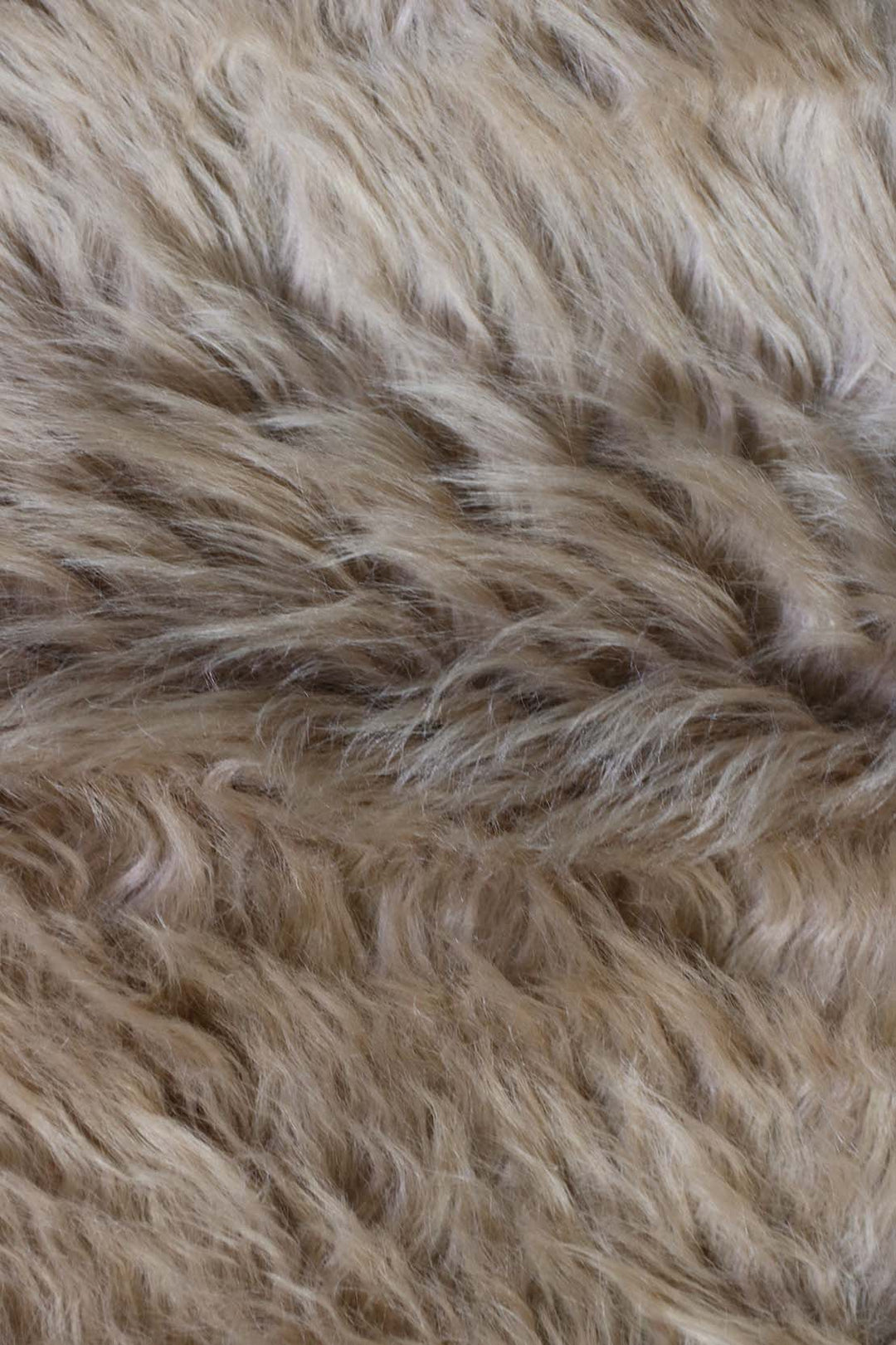 Turkish Cosmos Fur Rug - 3.9 x 3.9 Ft - Brown - Fluffy Furry Floor Decor Rugs