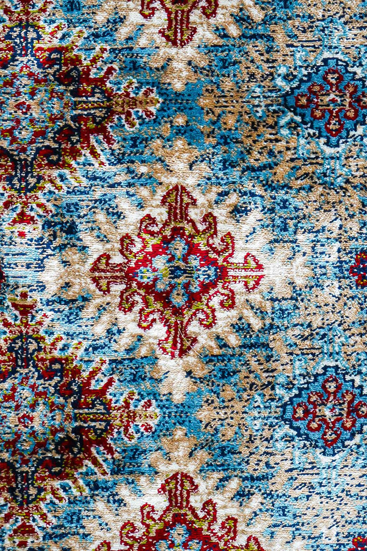 VK-Garnet Rug - Blue - Soft, Durable, and Easy to Clean