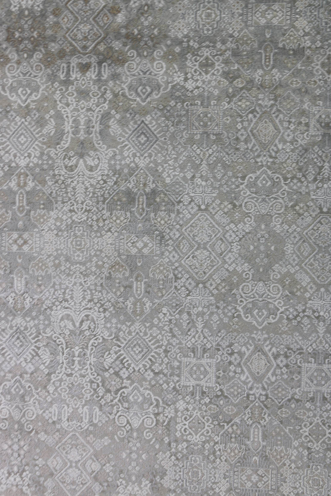 Turkish Modern  Festival Wd Rug  - 6.5 x 12.7 FT - Gray -  Luxurious Woven Masterpiece 50% Off!